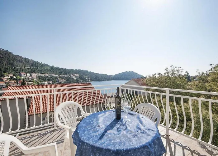 公寓 Bertie's - One Bedroom With Terrace And Sea View A2 Smokvica (Korcula)