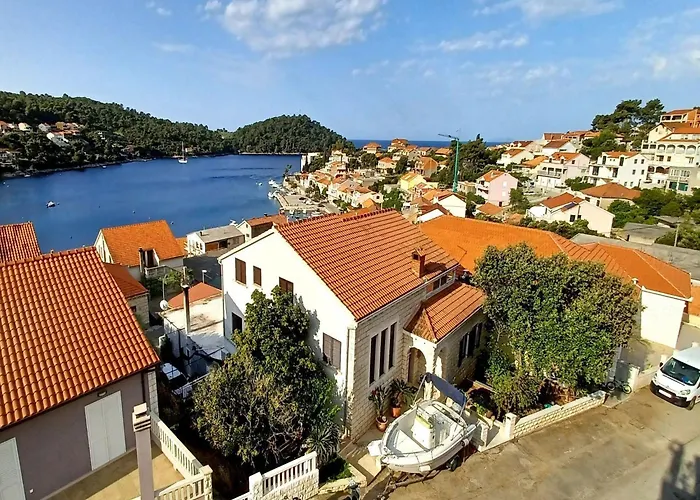 公寓 Bertie's - One Bedroom With Terrace And Sea View A2 Smokvica (Korcula)